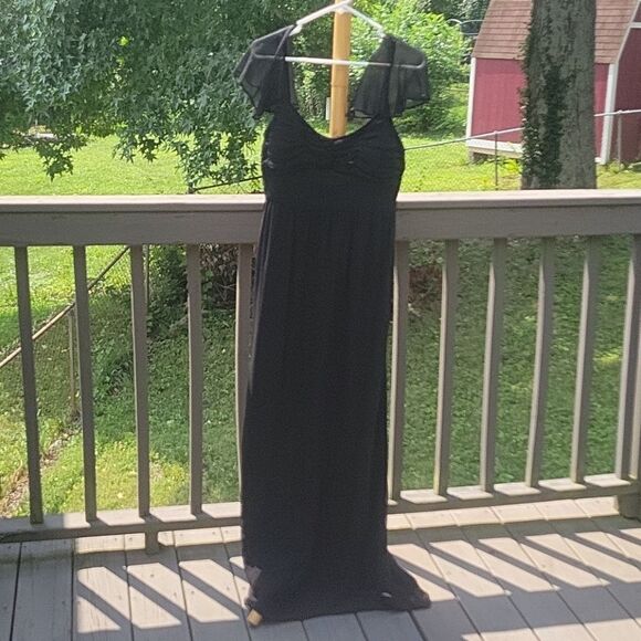 Antonio Melani floor length flutter sleeve sz 10 - Picture 1 of 5